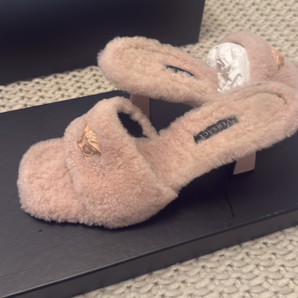 Versace Medusa faux fur mules -Authentic - Picture 10 of 12